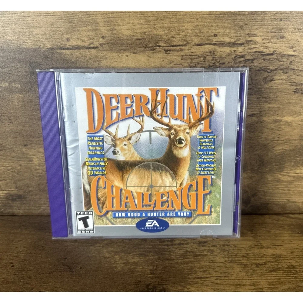 Deer Hunt Challenge (Purple Case) - PC - EA 1999 Tested CD Fast & Safe Shipping